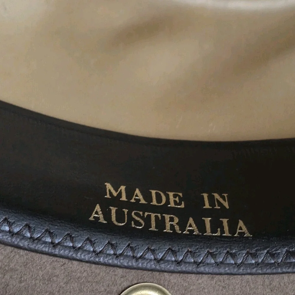 Vintage Akubra Western Australian Stockman Hat Brown Felt Mens Size 58 Outback